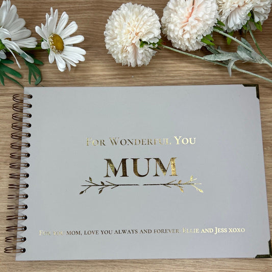 'For Wonderful You' Mum Memory Book